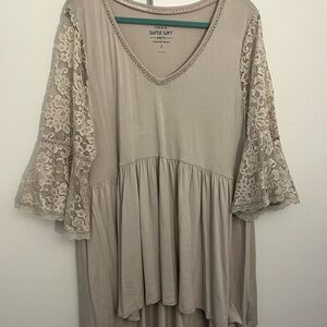 Torrid Super Soft Knit Top in Cream